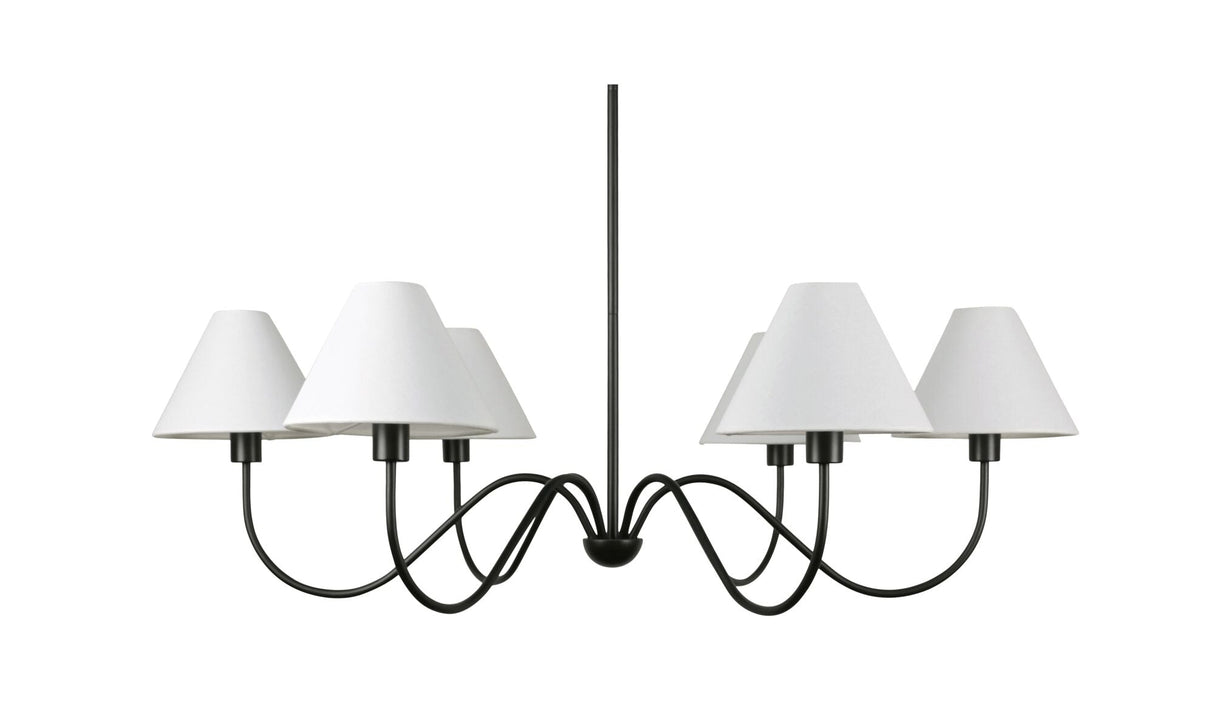 Whitney Chandelier Blackened Bronze by Moe's Home at Eve Furniture
