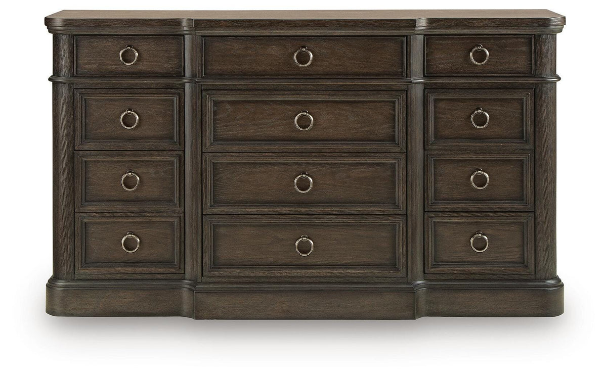 Wickenger Dark Brown Dresser by Ashley at Eve Furniture