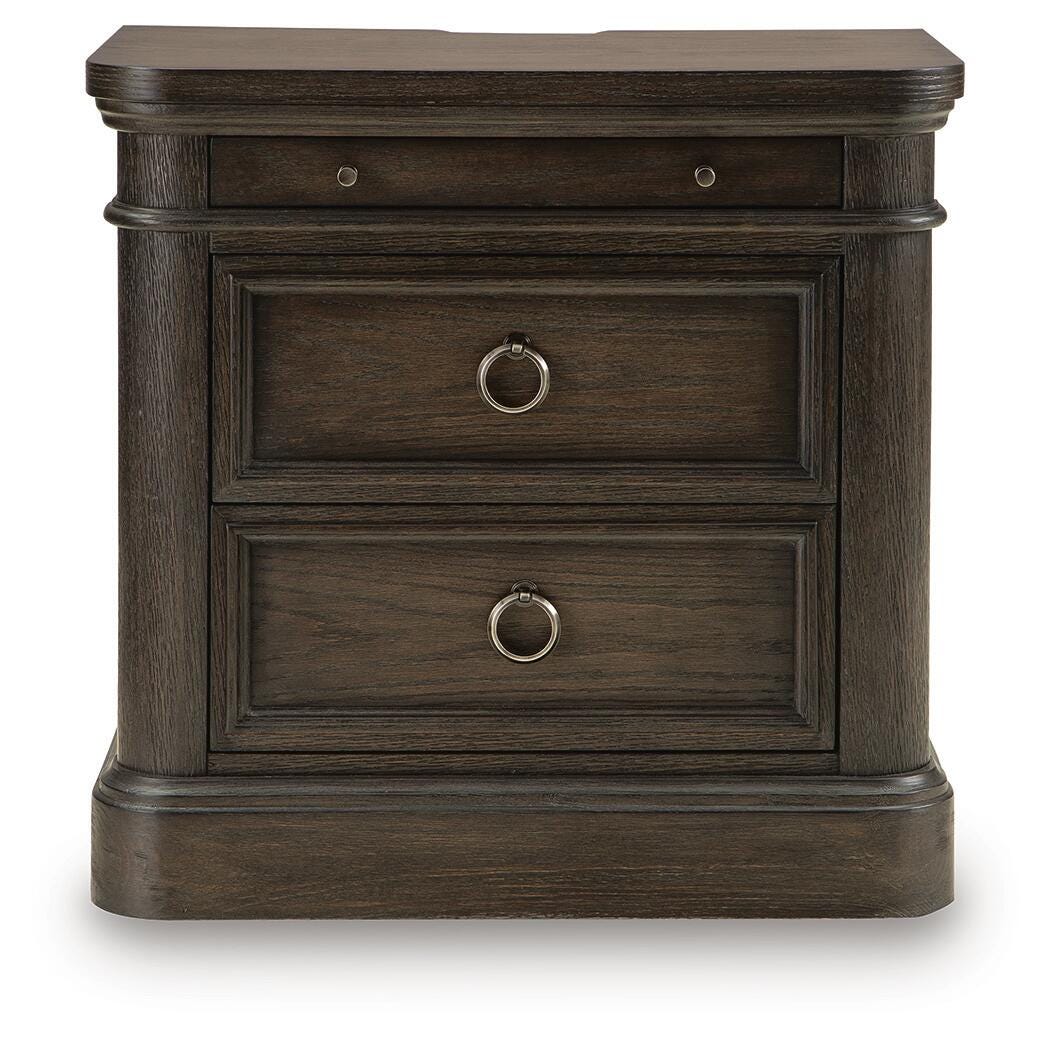 Wickenger Dark Brown Nightstand by Ashley at Eve Furniture