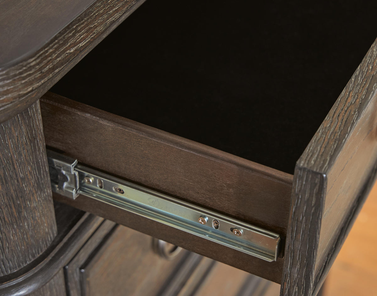 Wickenger Dark Brown Nightstand by Ashley at Eve Furniture