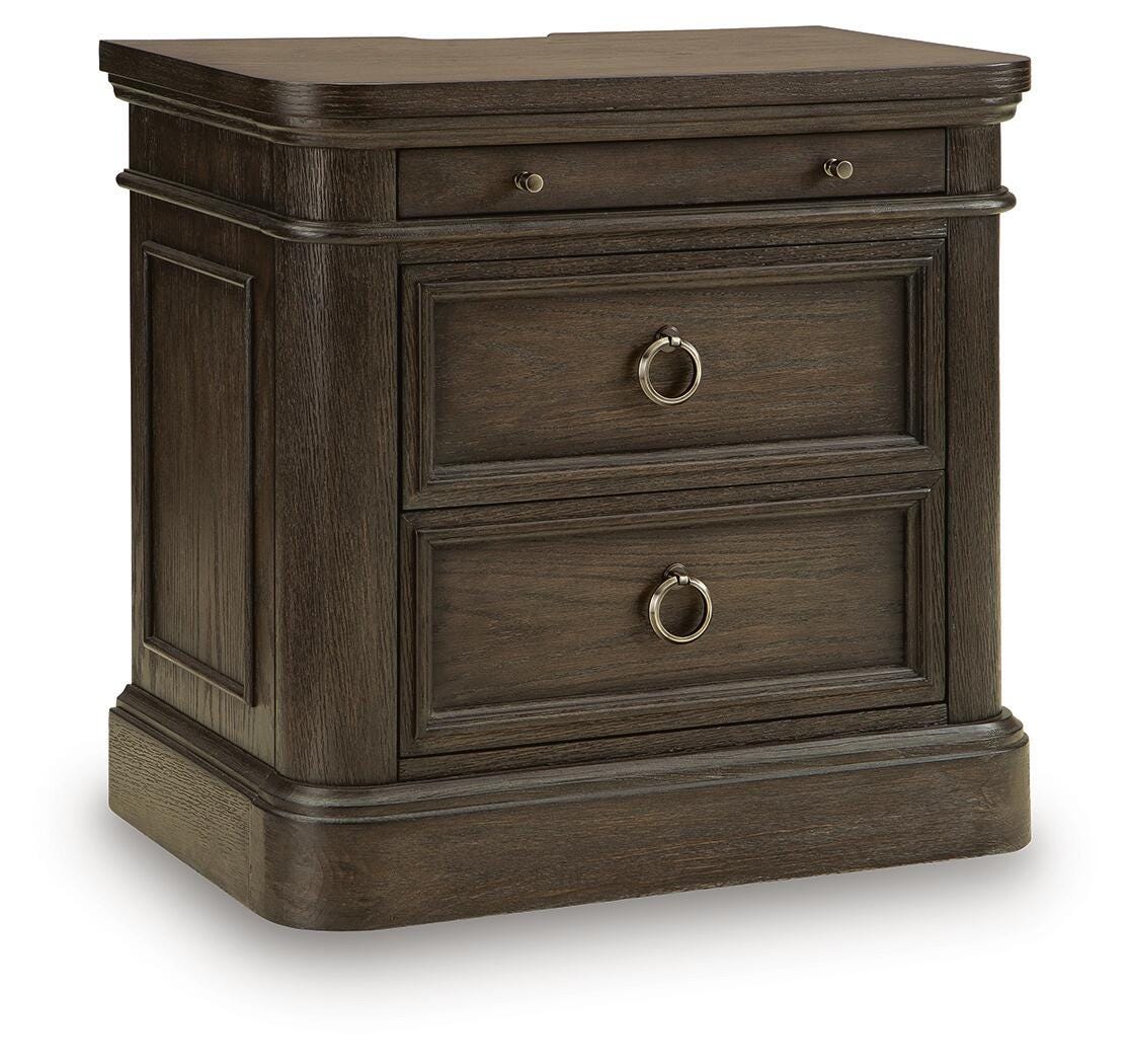 Wickenger Dark Brown Nightstand by Ashley at Eve Furniture