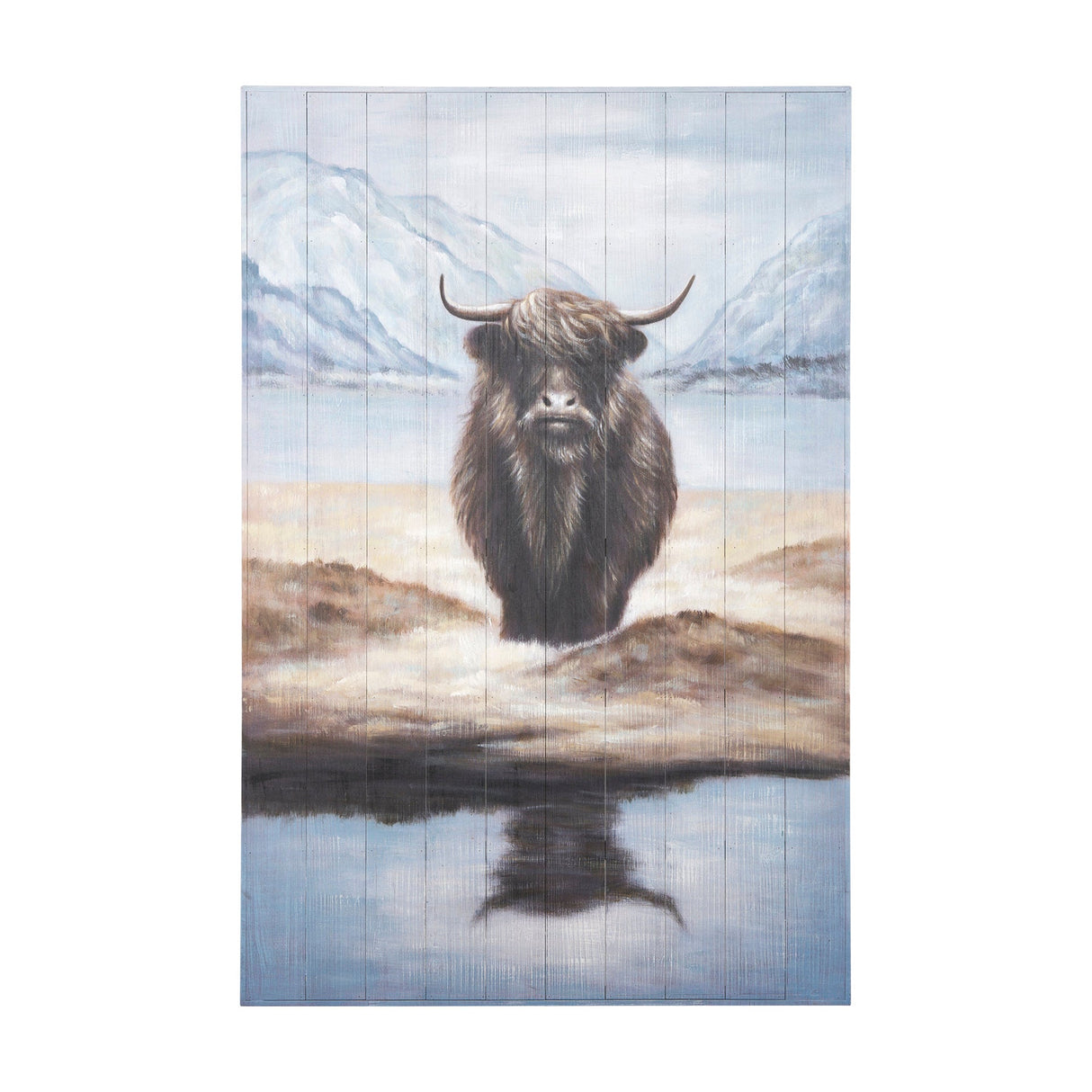 Wild Ox Painting on Wood by Mercana at Eve Furniture