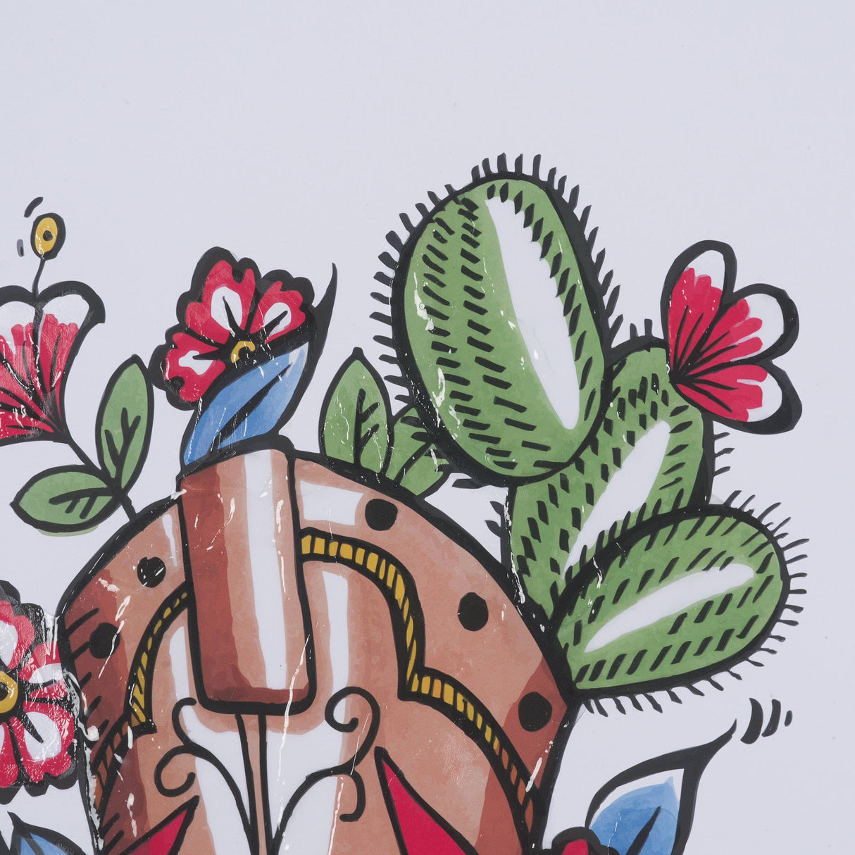Wild West II by Mercana Studio Hand-Embellished Framed Artwork Matted under Glass by Mercana at Eve Furniture
