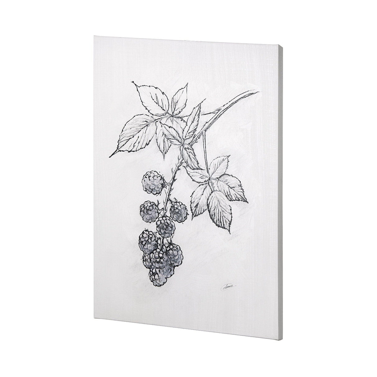 Wildberry Collection Blackberry by Ariana a Hand Embellished Textured Canvas by Mercana at Eve Furniture