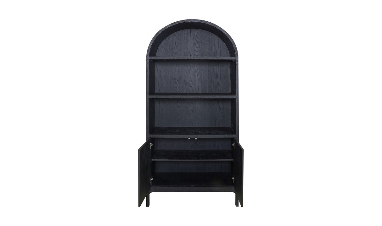 Wilde Display Cabinet Black Oak by Moe's Home at Eve Furniture