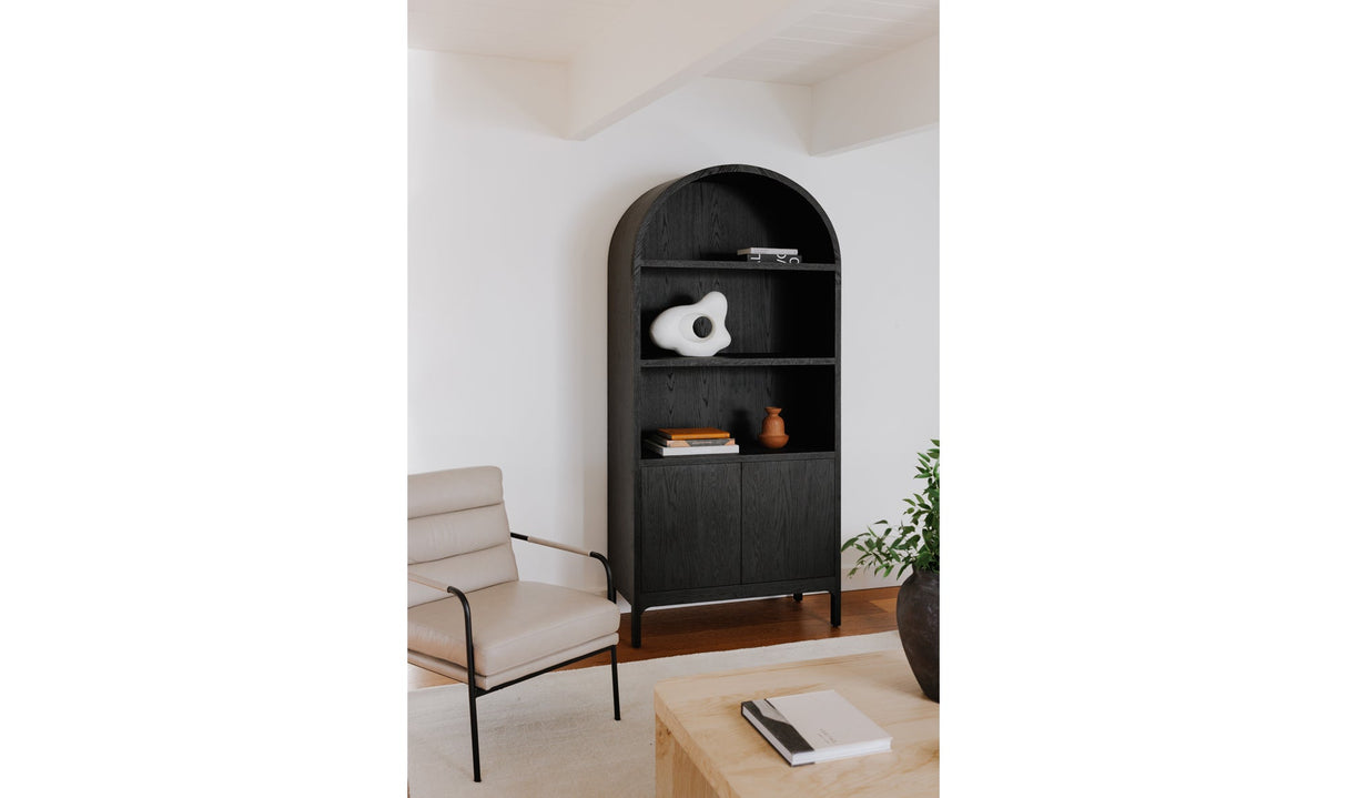 Wilde Display Cabinet Black Oak by Moe's Home at Eve Furniture