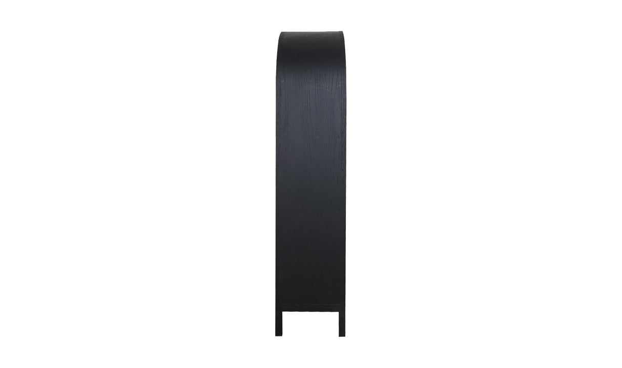 Wilde Display Cabinet Black Oak by Moe's Home at Eve Furniture