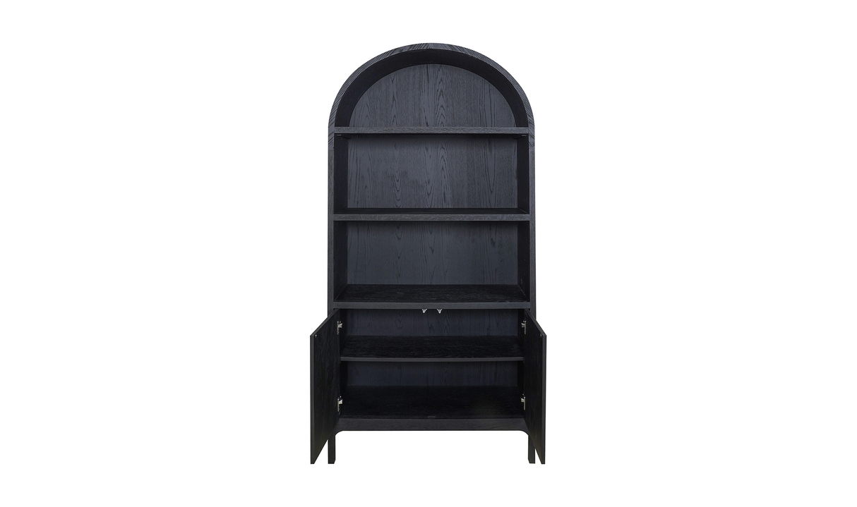 Wilde Display Cabinet Black Oak by Moe's Home at Eve Furniture