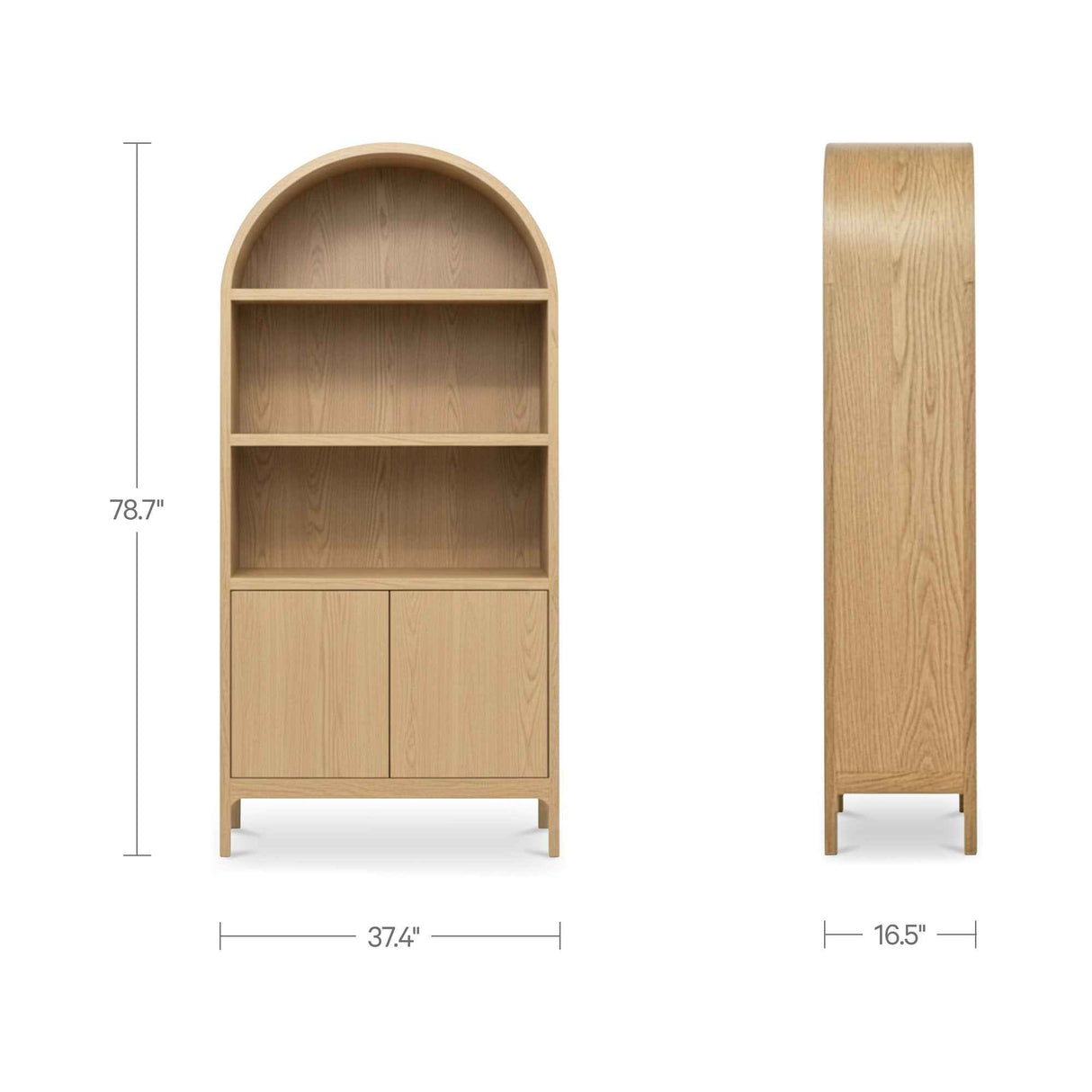Wilde Natural Display Cabinet by Moe's Home at Eve Furniture