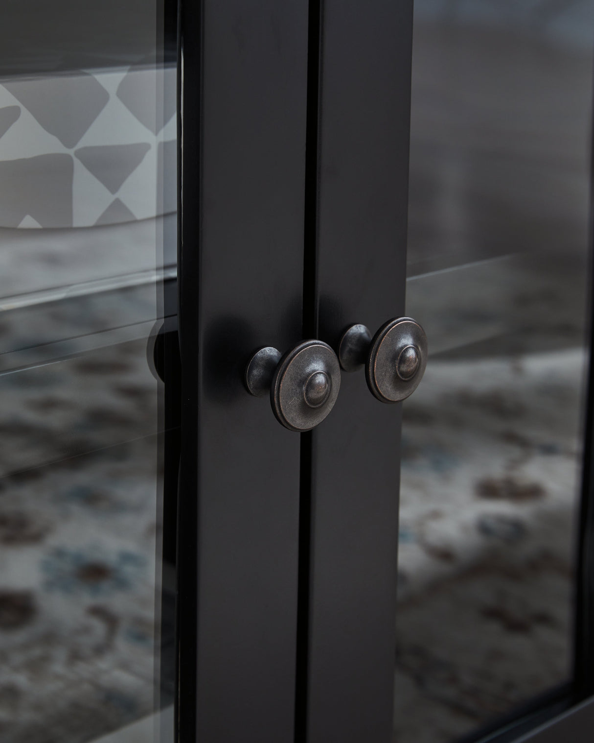 Wildenauer Brown/Black 76" TV Stand by Ashley at Eve Furniture