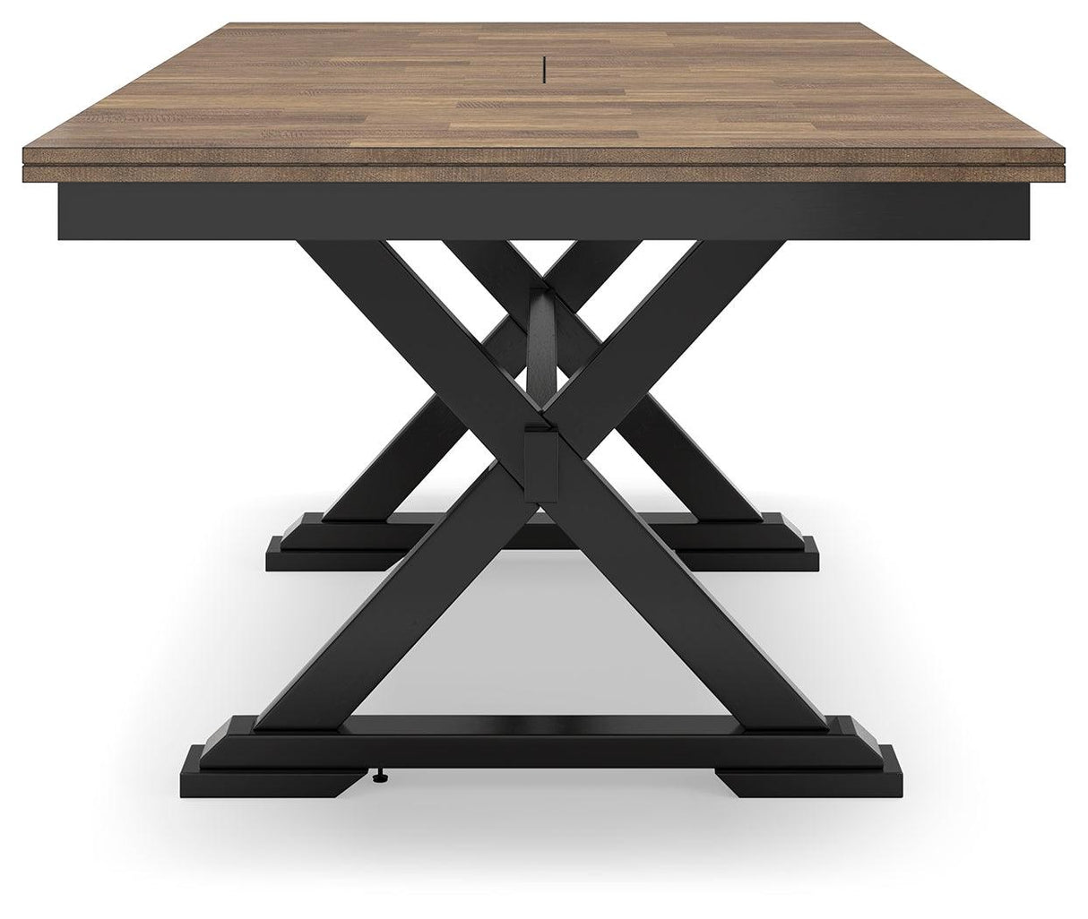 Wildenauer Brown/Black Dining Extension Table by Ashley at Eve Furniture