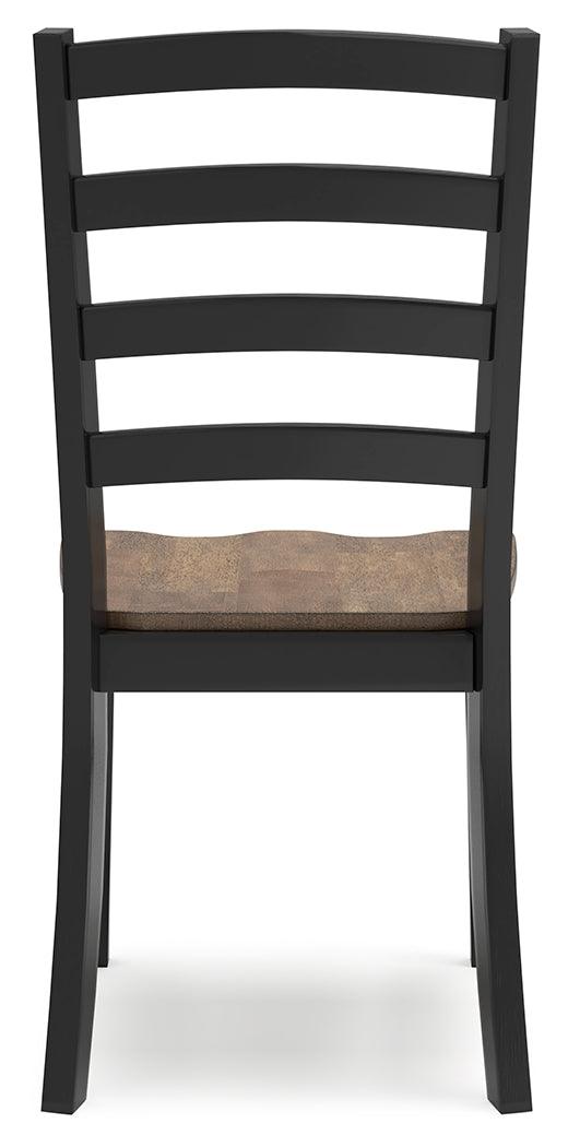 Wildenauer Brown/Black Dining Table and 2 Chairs and Bench by Ashley at Eve Furniture