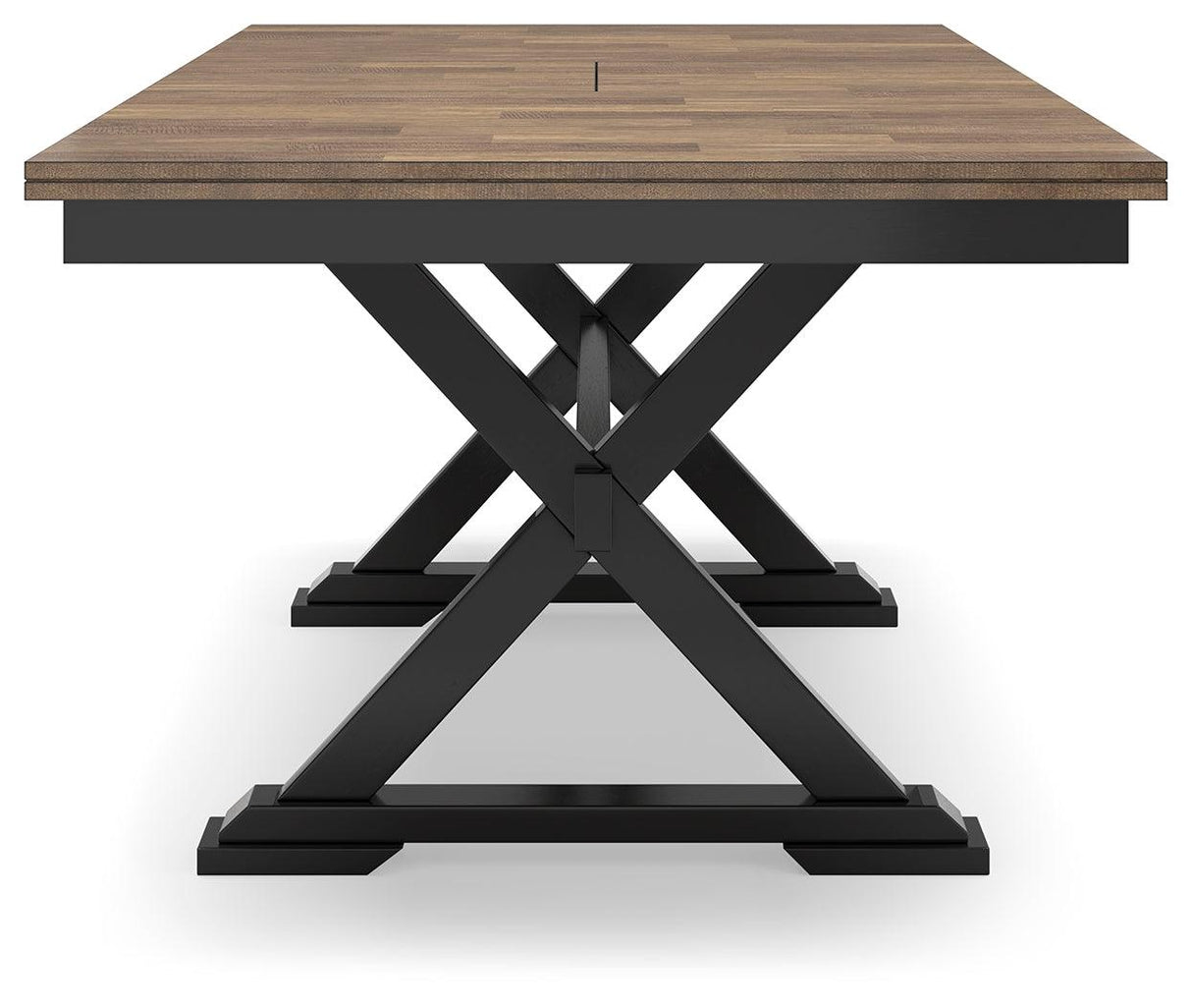 Wildenauer Brown/Black Dining Table and 2 Chairs and Bench by Ashley at Eve Furniture