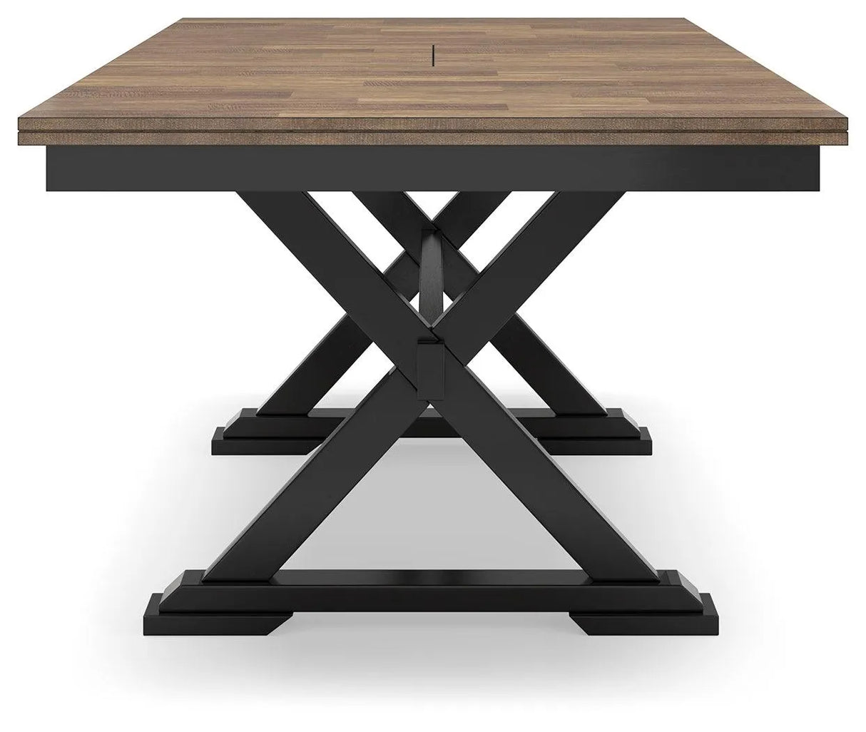 Wildenauer Brown/Black Dining Table and 8 Chairs by Ashley at Eve Furniture