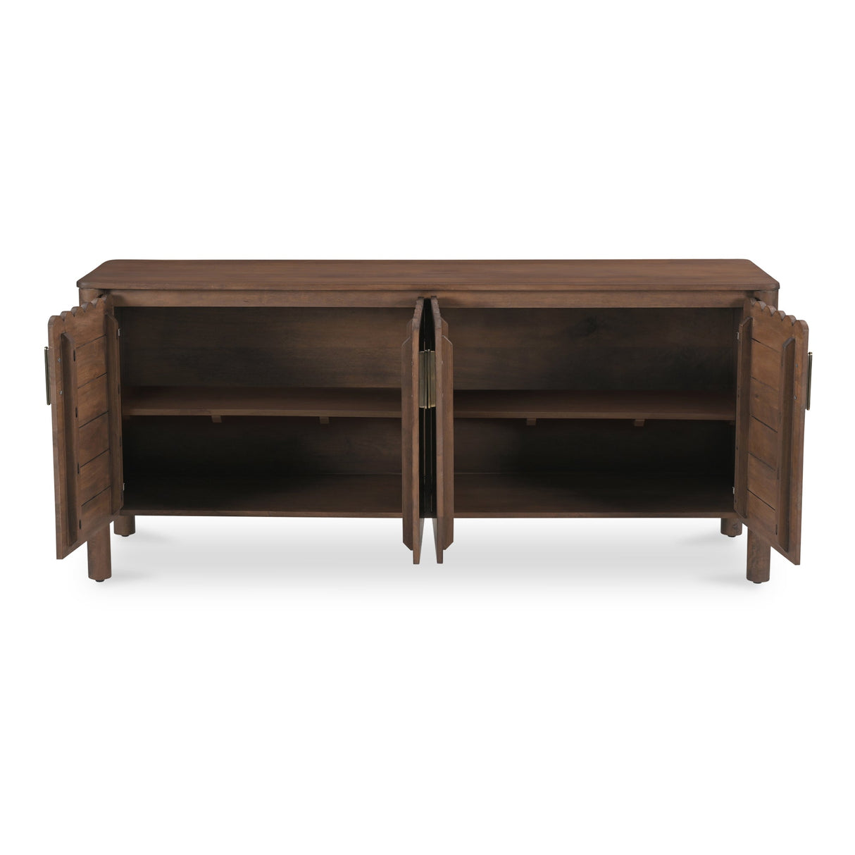 Wiley Vintage Brown 4 Door Sideboard by Moe's Home at Eve Furniture