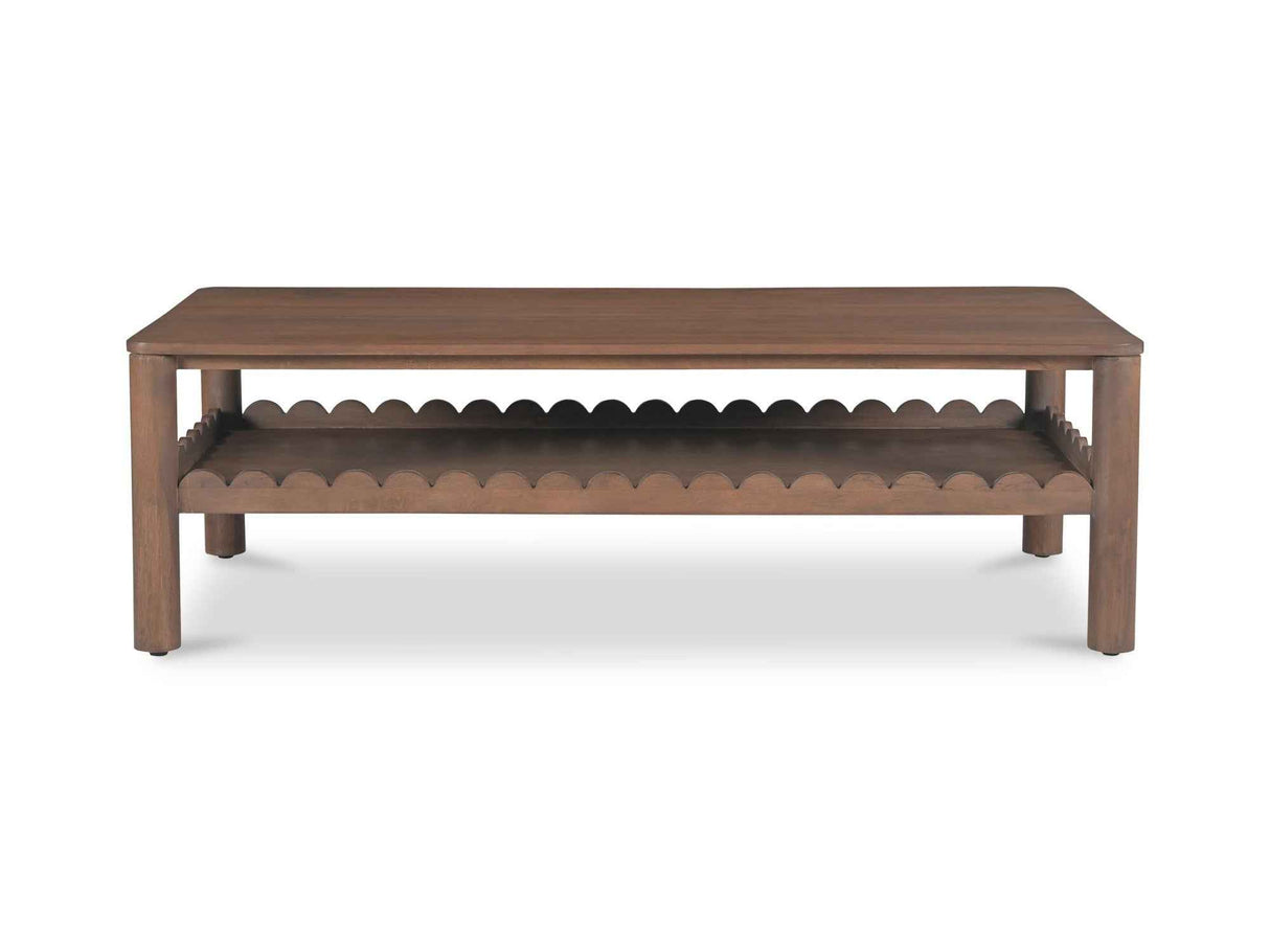 Wiley Vintage Brown Coffee Table by Moe's Home at Eve Furniture