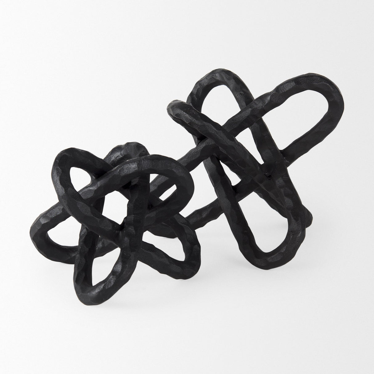 Wilhelm I (Small) Black Metal Link Decor Object by Mercana at Eve Furniture