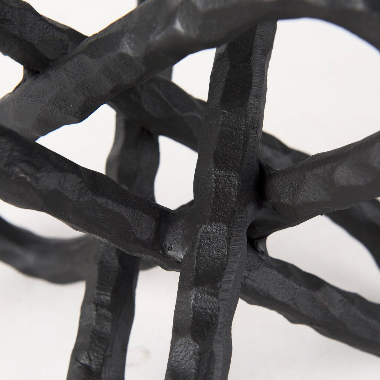 Wilhelm II (Large) Black Metal Link Decor Object by Mercana at Eve Furniture