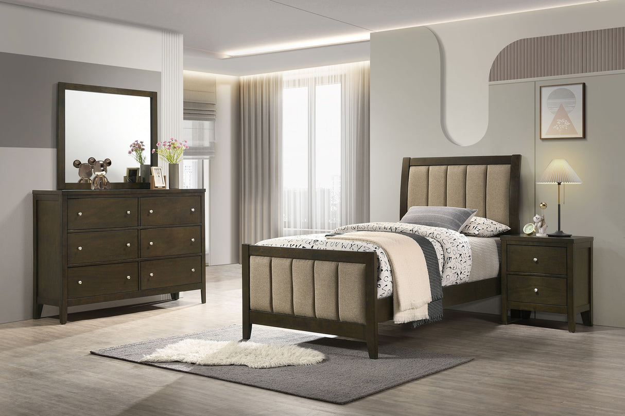Wilkes Dark Cocoa 4-Piece Twin Bedroom Set by Coaster at Eve Furniture