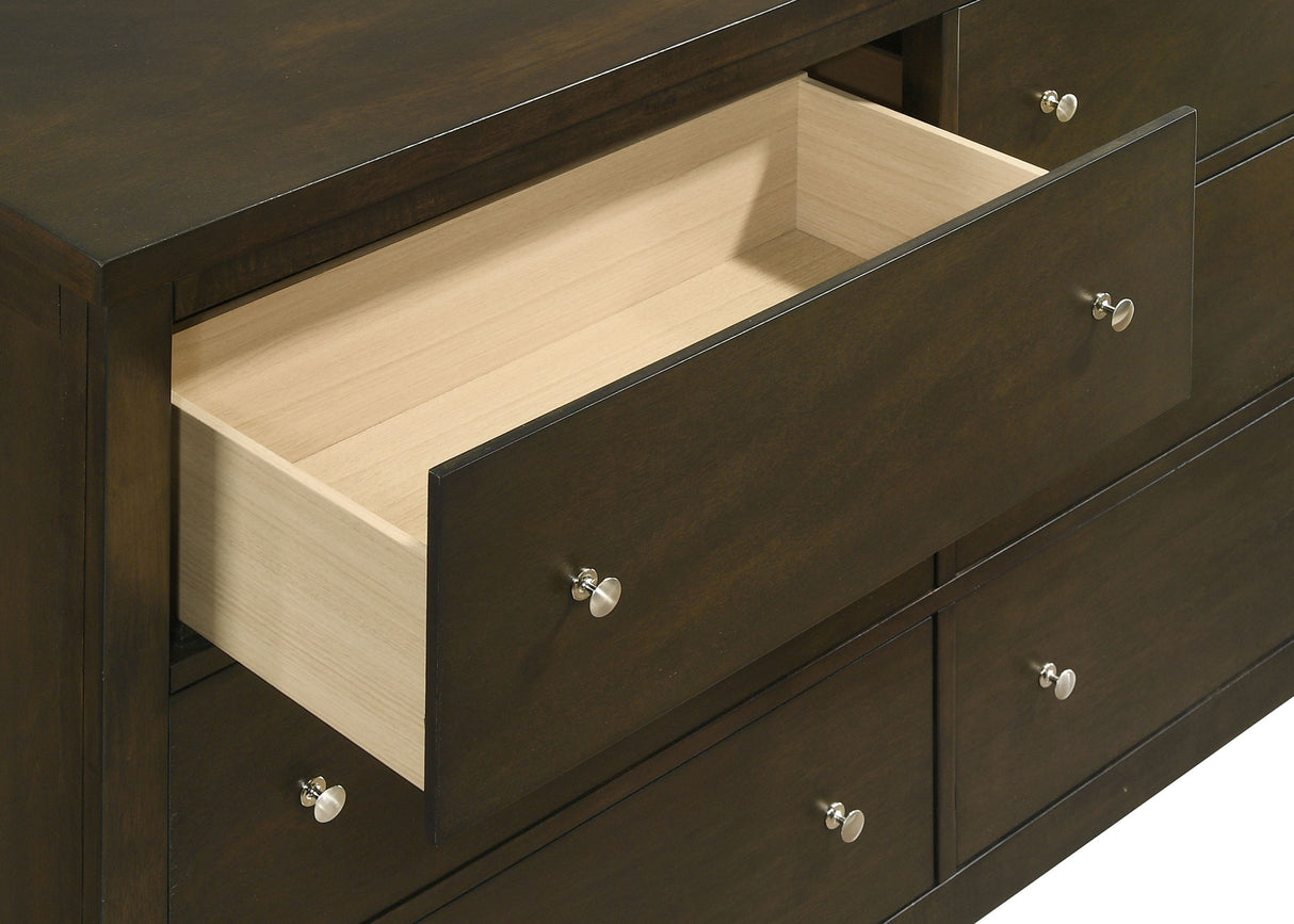 Wilkes Dark Cocoa 6-drawer Dresser and Mirror by Coaster at Eve Furniture