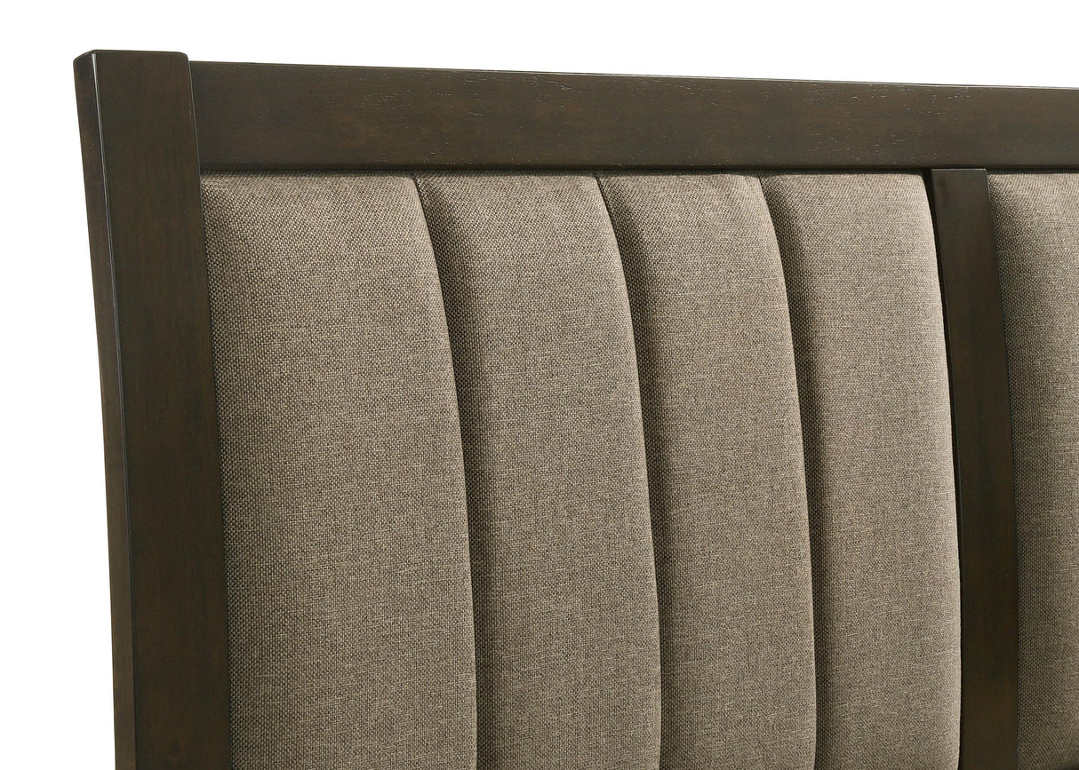 Wilkes Dark Cocoa Upholstered Queen Bed by Coaster at Eve Furniture