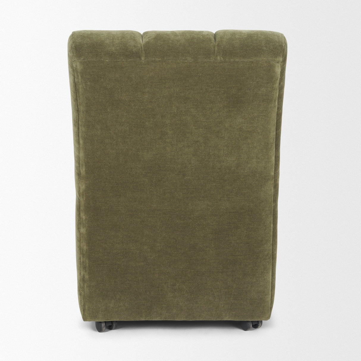 Wilkins Moss Olive Fabric Upholstered Dining Chair by Mercana at Eve Furniture