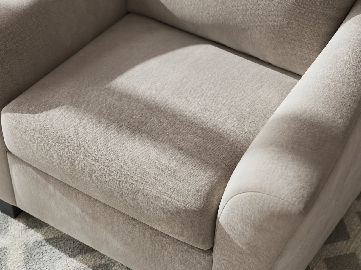Willarae Taupe Oversized Chair by Ashley at Eve Furniture