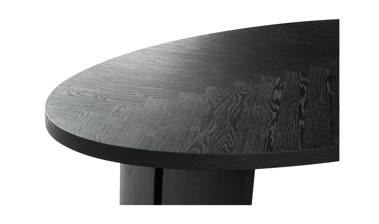 William Dining Table Black by Moe's Home at Eve Furniture