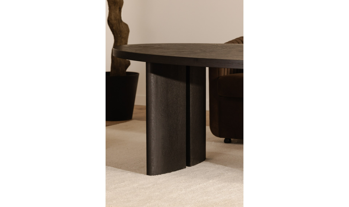 William Dining Table Black by Moe's Home at Eve Furniture