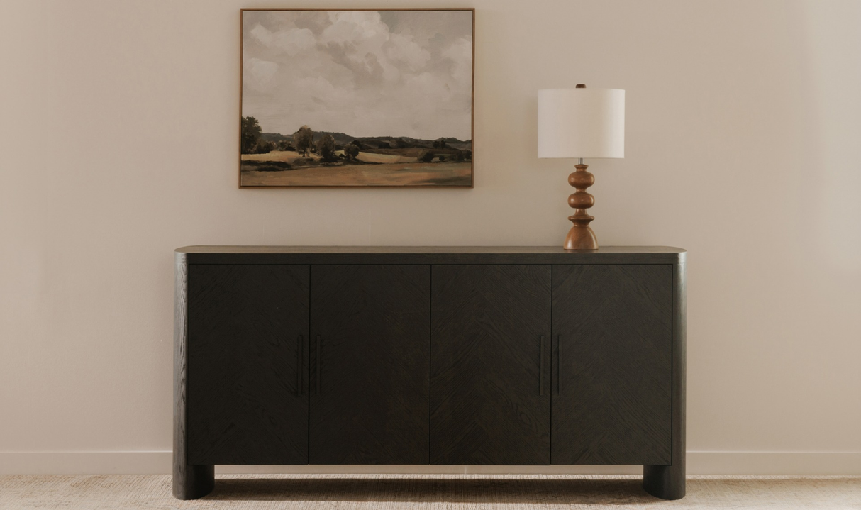 William Sideboard Black by Moe's Home at Eve Furniture
