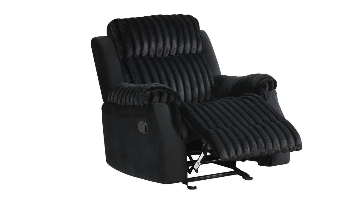 Willow Black 3-Piece Reclining Living Room Set by New Era Innovations at Eve Furniture