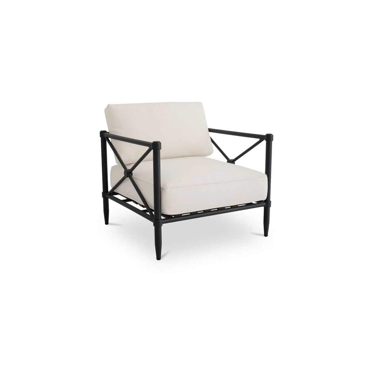 Willow Cream Outdoor Accent Chair by Moe's Home at Eve Furniture