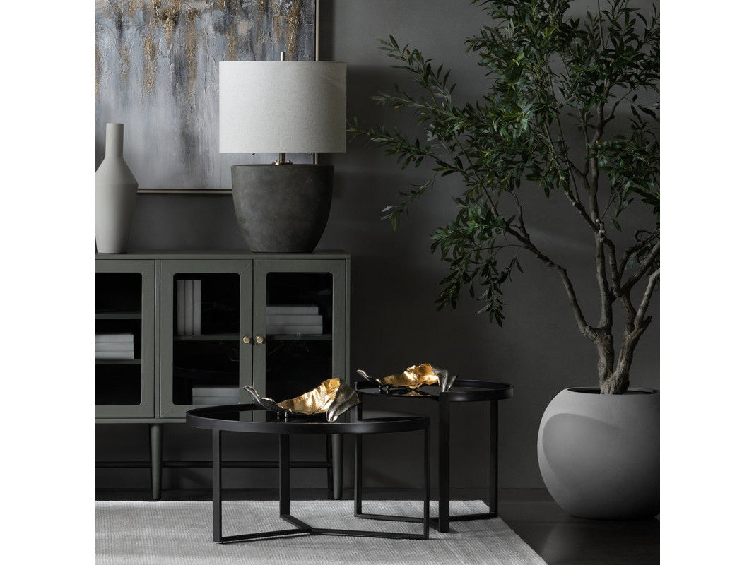Willow Gold Medium Two-Toned Leaf 2 Sculptural by Crestview at Eve Furniture