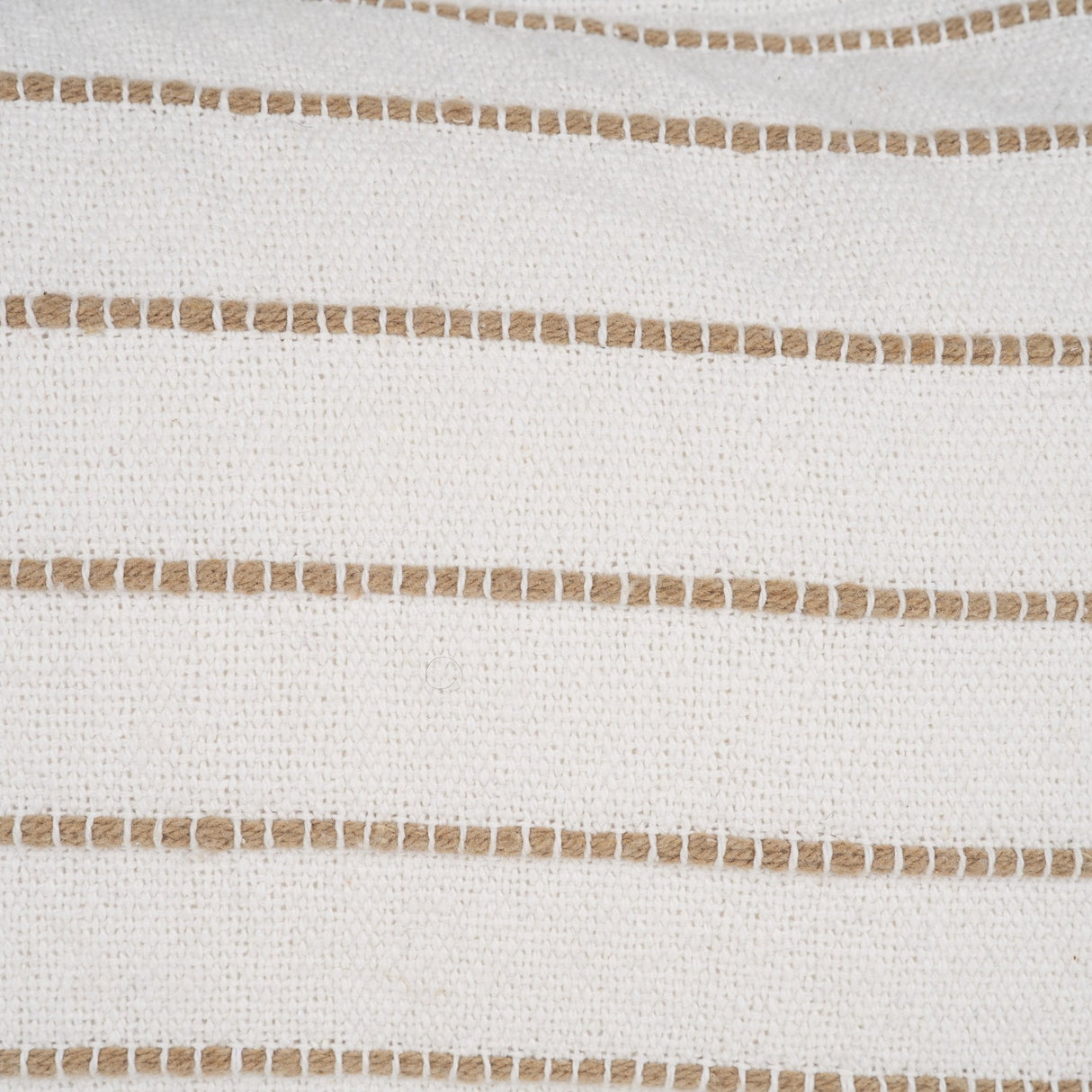 Willow Lumbar Cream w/ Camel Stripes Decorative Pillow Cover by Mercana at Eve Furniture