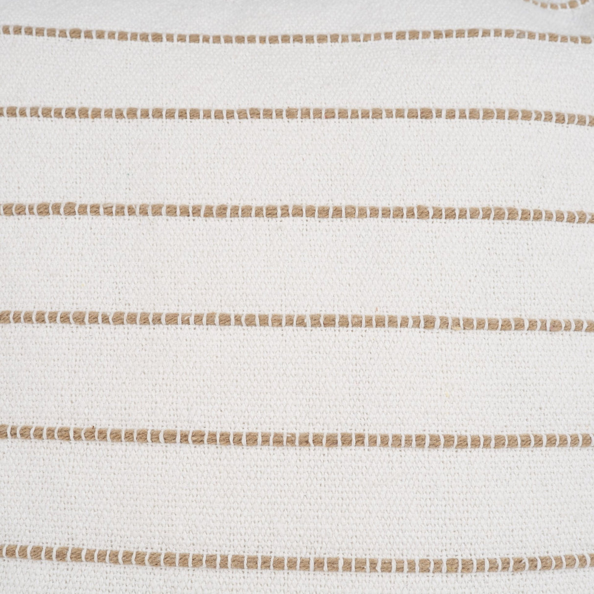 Willow 20x20 Square Cream w/ Camel Stripes Decorative Pillow Cover by Mercana at Eve Furniture