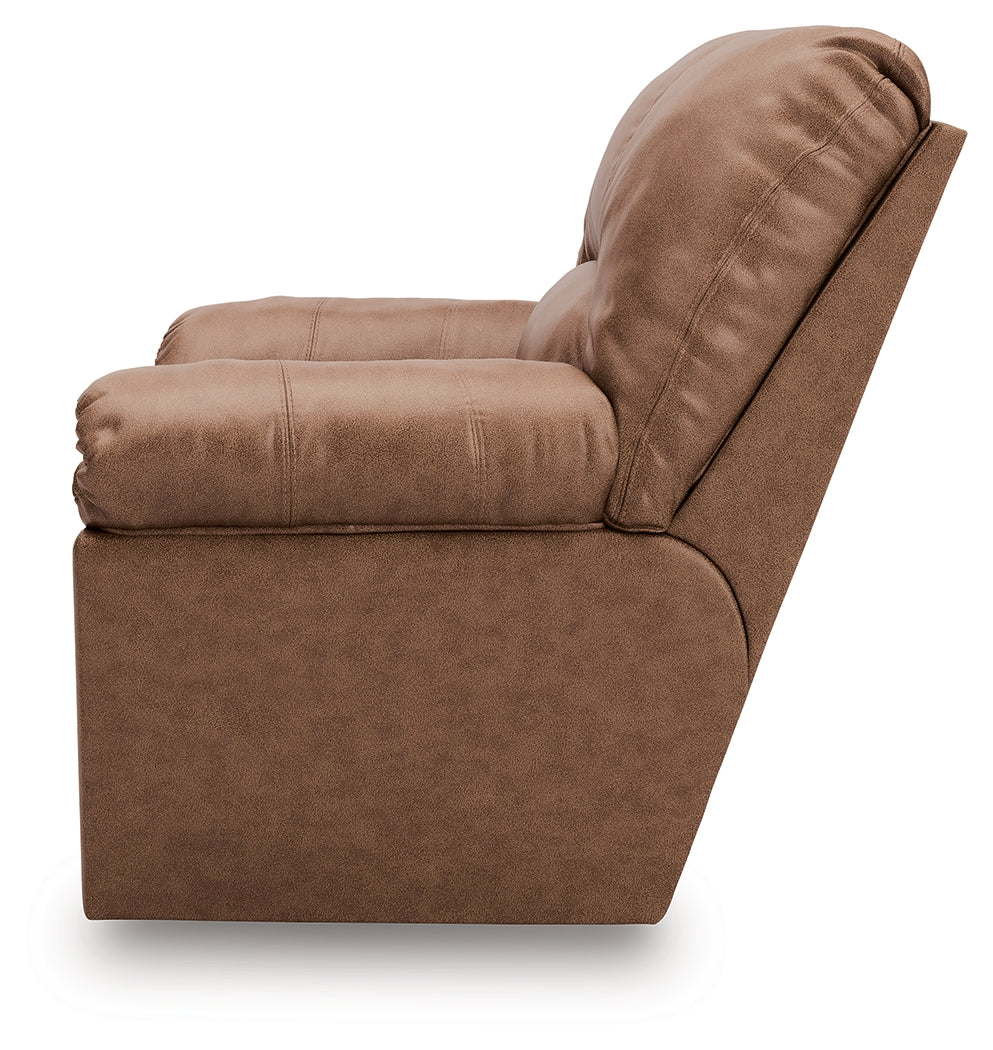 WillowBend Caramel Manual Recliner by Ashley at Eve Furniture