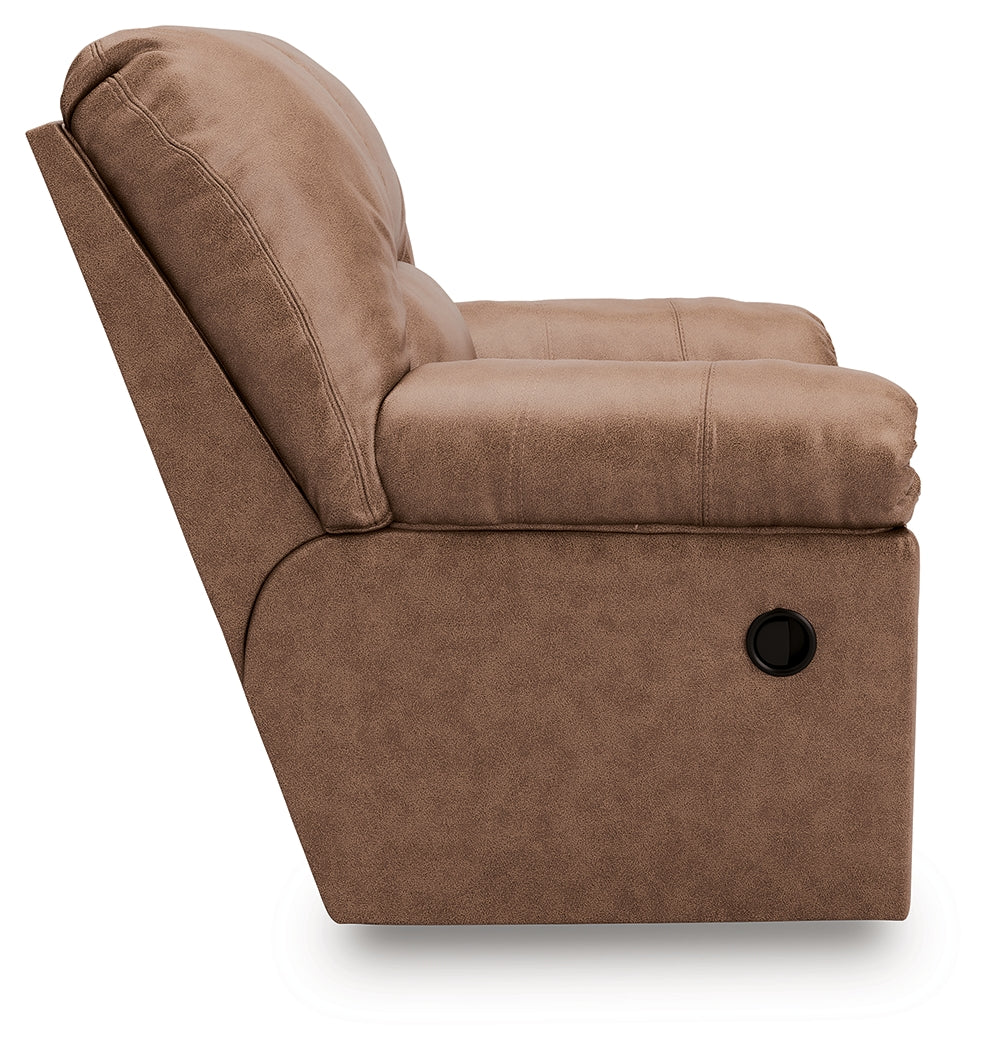 WillowBend Caramel Manual Recliner by Ashley at Eve Furniture