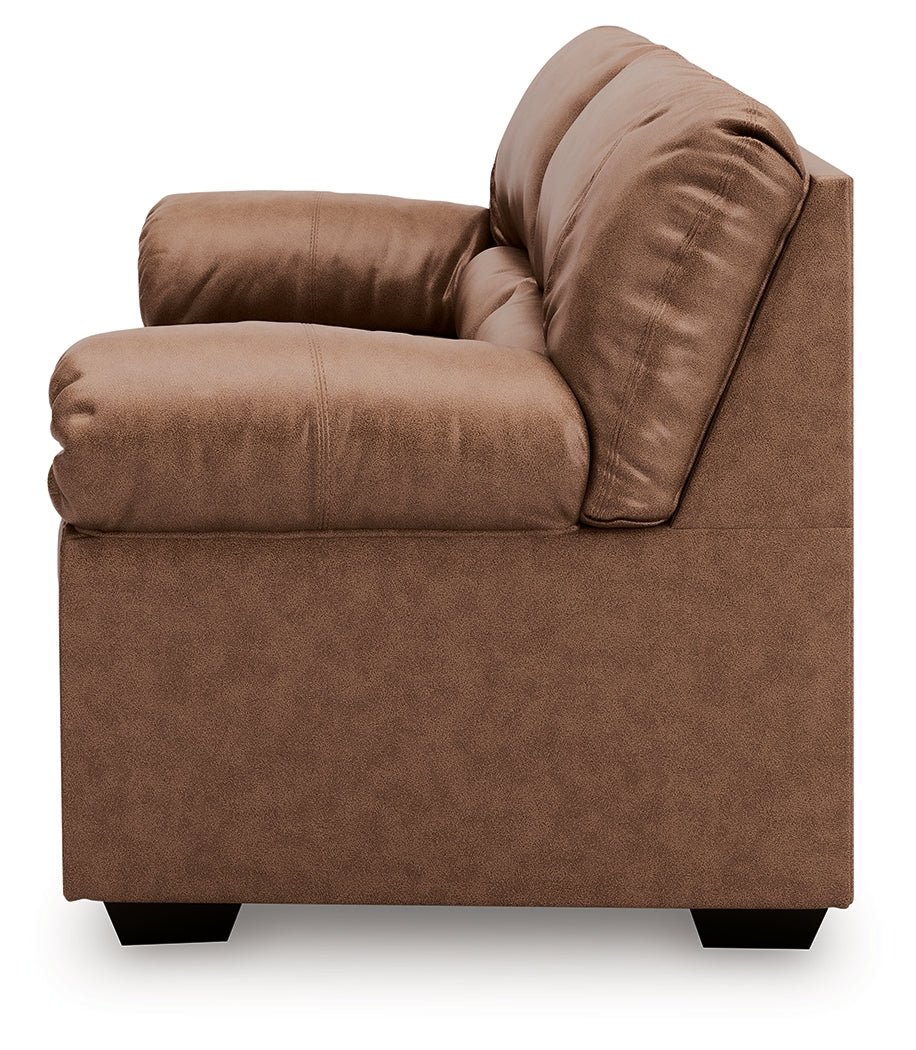 WillowBend Caramel Sofa and Loveseat by Ashley at Eve Furniture