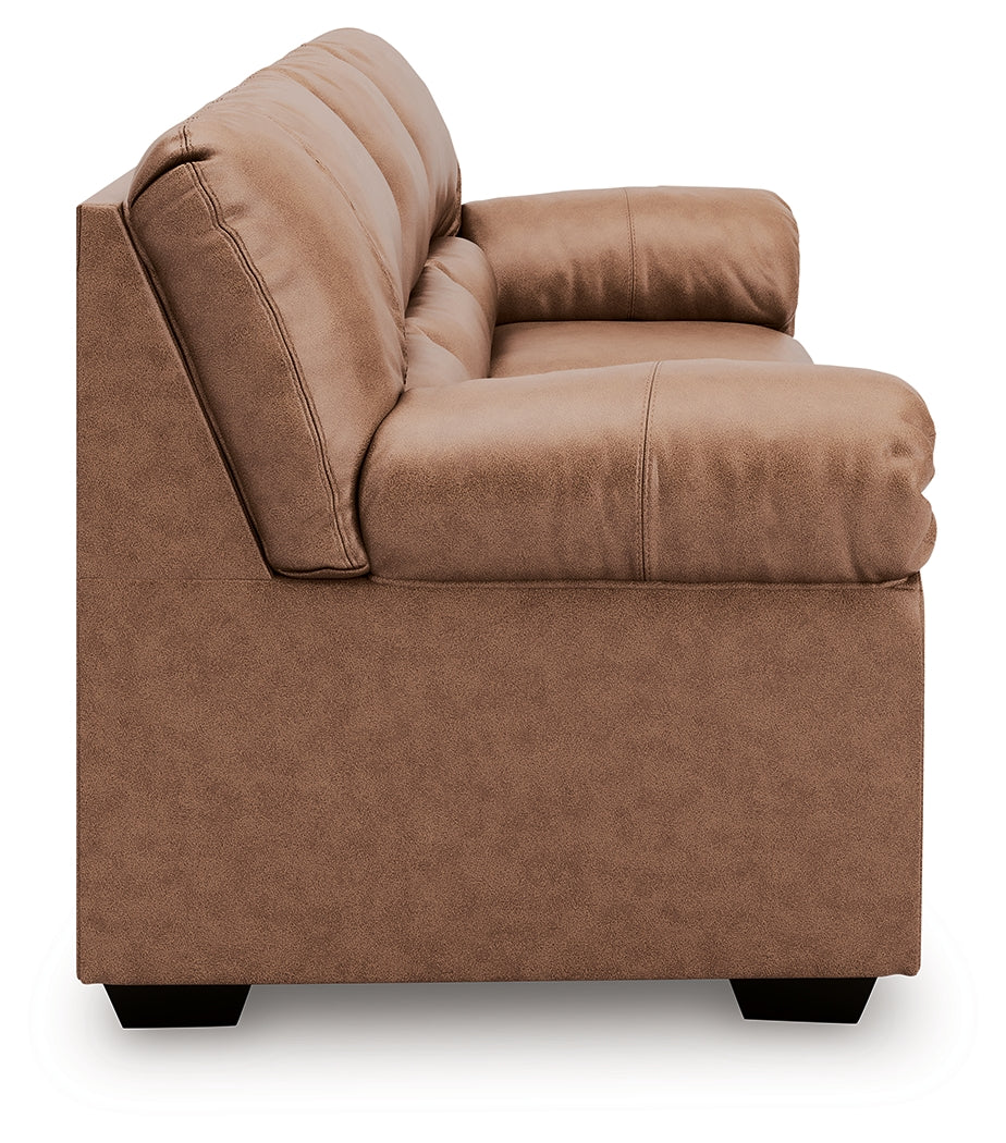 WillowBend Caramel Sofa and Loveseat by Ashley at Eve Furniture