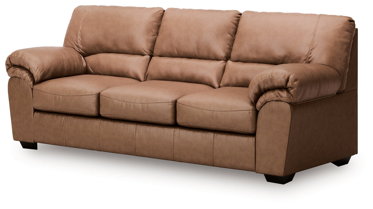WillowBend Caramel Sofa and Loveseat by Ashley at Eve Furniture