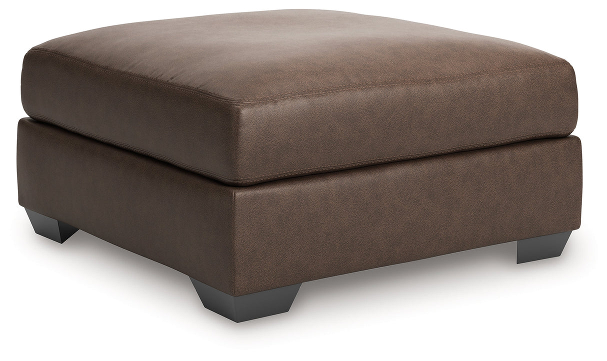 WillowBend Umber Oversized Accent Ottoman by Ashley at Eve Furniture