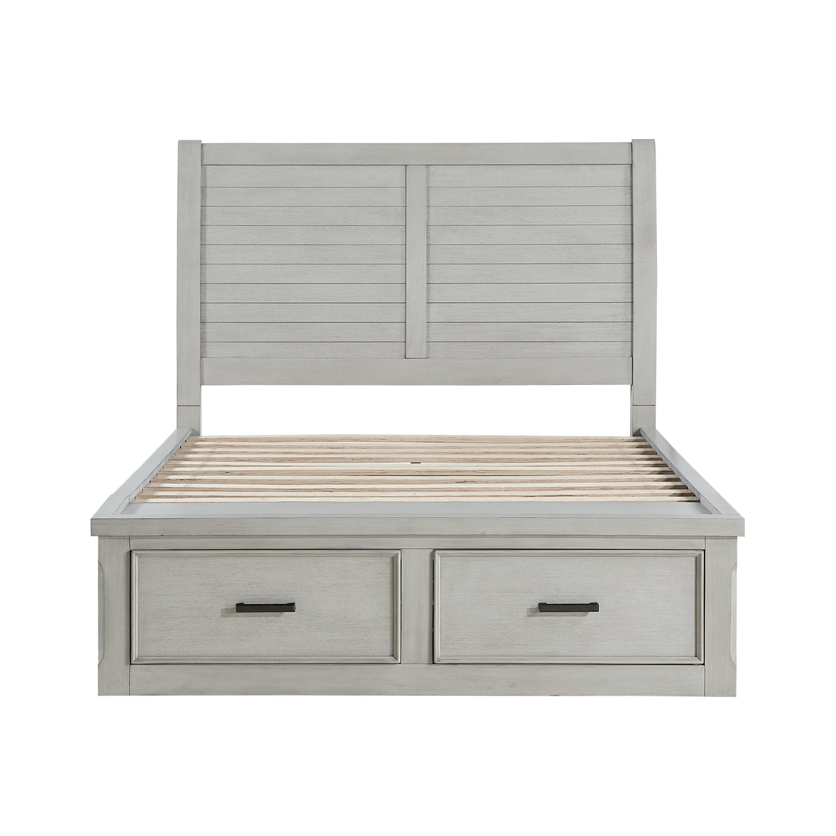 Willowbrook Light Gray King Storage Platform Bed by Homelegance at Eve Furniture