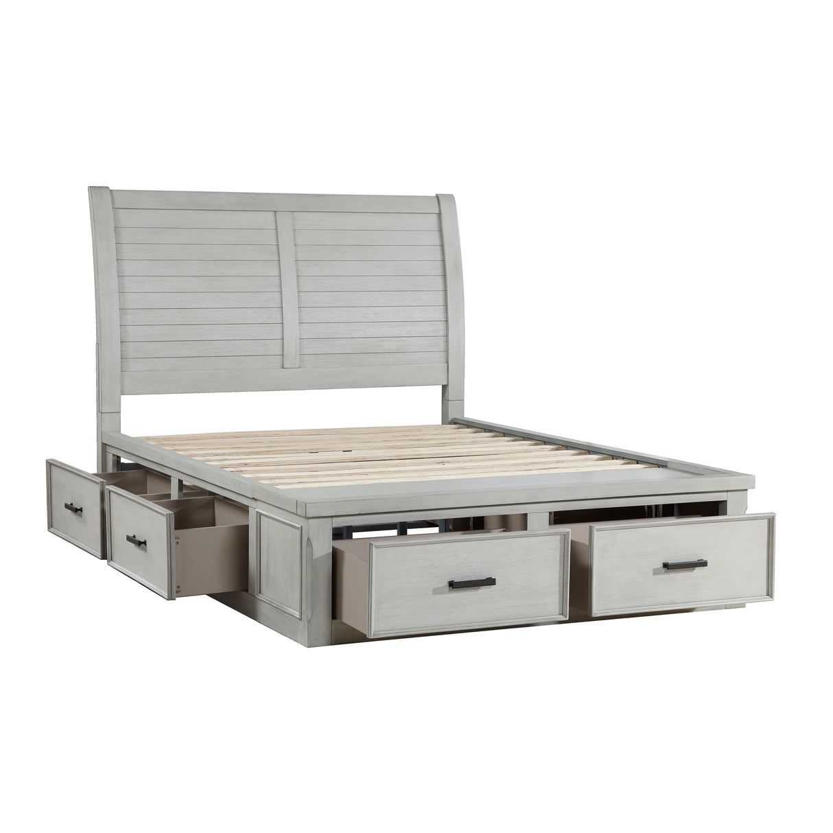Willowbrook Light Gray Storage Platform Bedroom Set by Homelegance at Eve Furniture