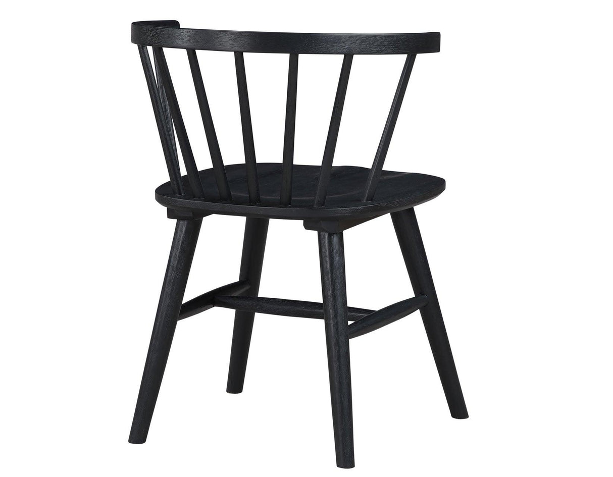 Willow Solid Wood Dining Chair, Black by Steve Silver at Eve Furniture