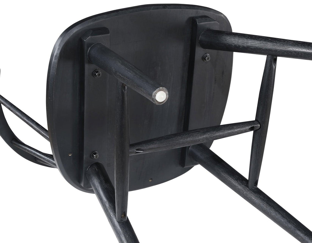 Willow Solid Wood Dining Chair, Black by Steve Silver at Eve Furniture