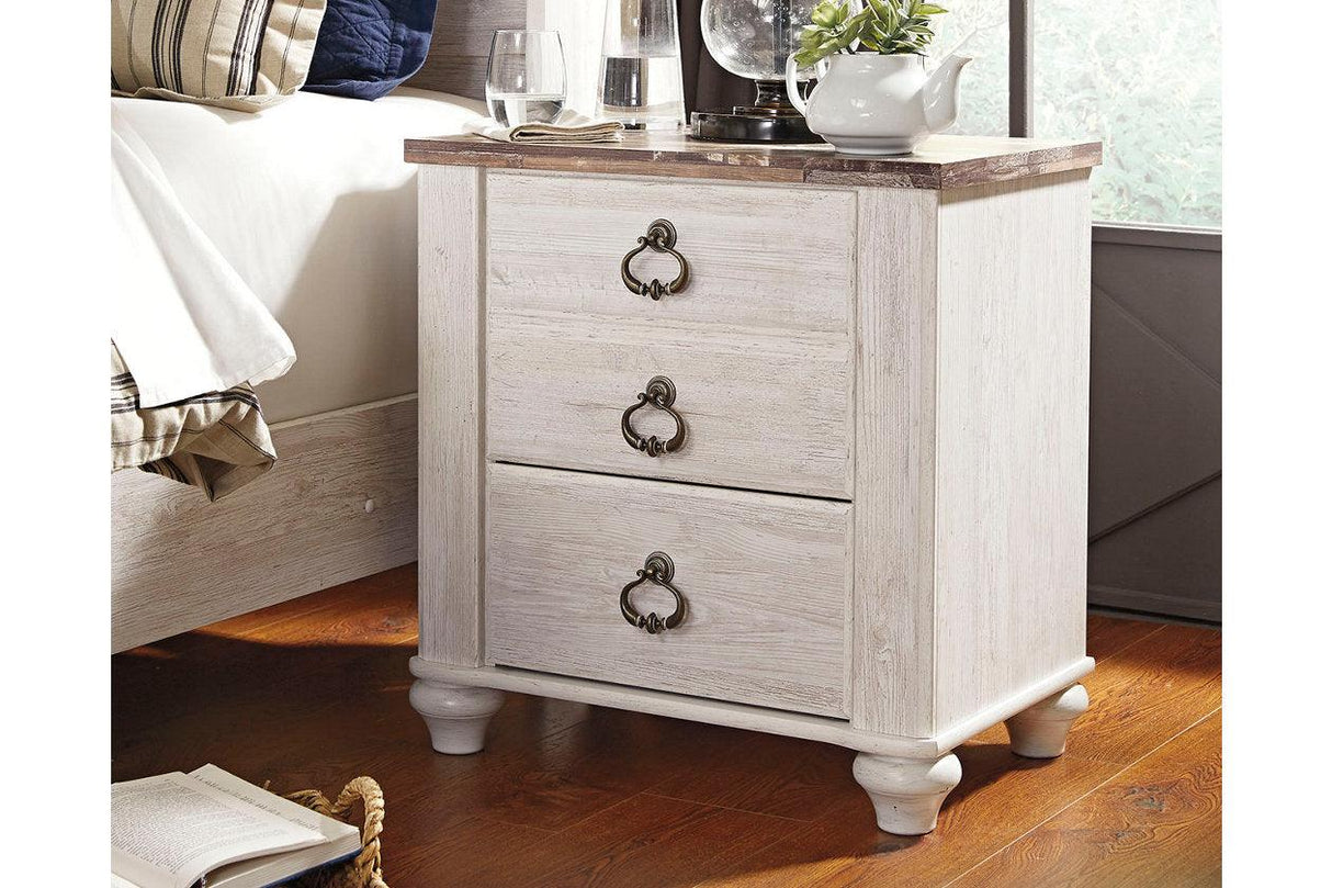 Willowton Two-tone Nightstand by Ashley at Eve Furniture