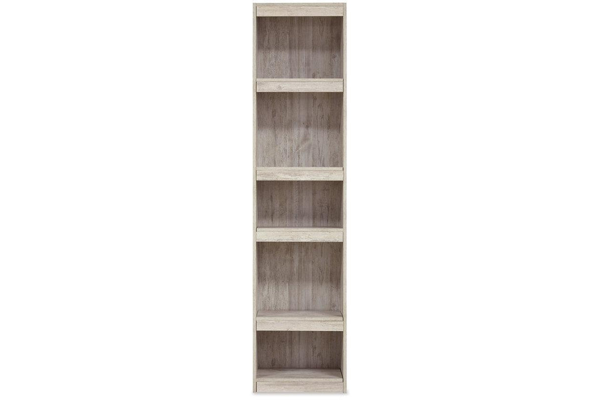 Willowton Whitewash 4-Piece Entertainment Center with Electric Fireplace by Ashley at Eve Furniture