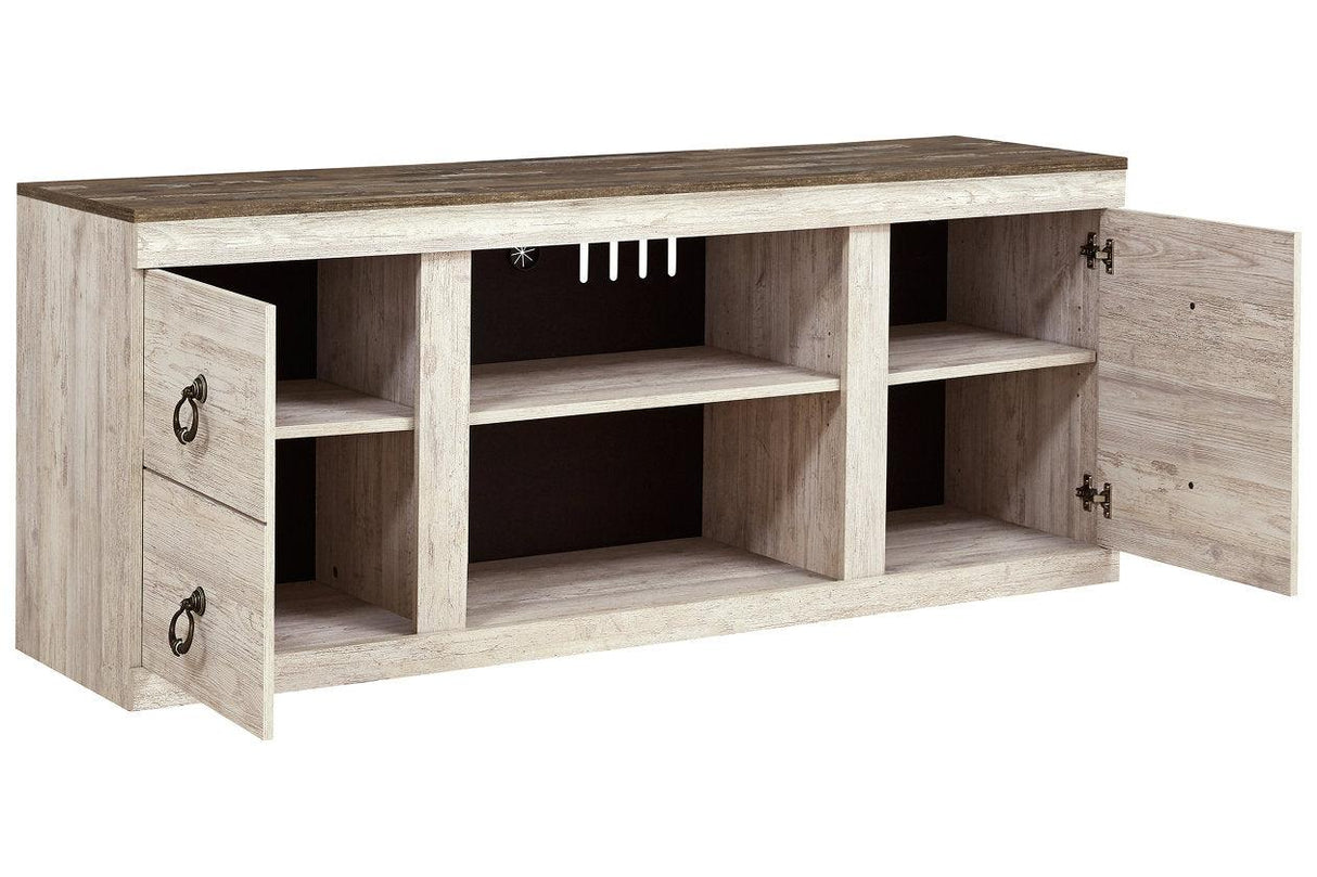 Willowton Whitewash 60" TV Stand by Ashley at Eve Furniture