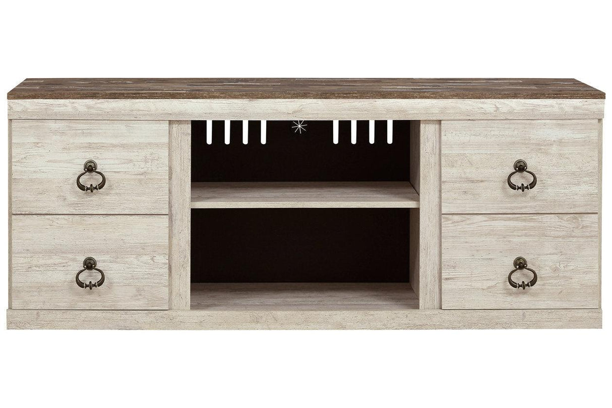 Willowton Whitewash 60" TV Stand by Ashley at Eve Furniture