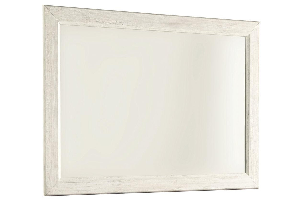 Willowton Whitewash Bedroom Mirror (Mirror Only) by Ashley at Eve Furniture